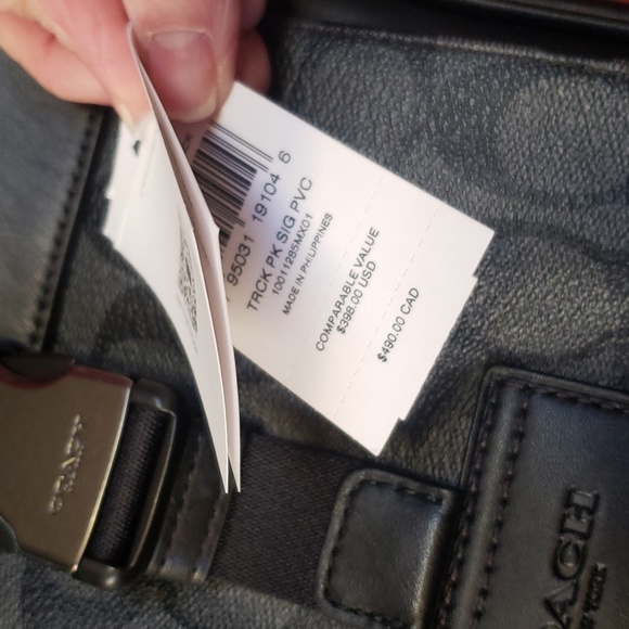 EUC- Coach ‘Track Pack’ In Signature Canvas - Picture 13 of 13